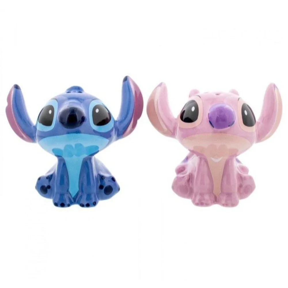 Lilo & Stitch Ceramic Stitch and Angel Salt & Pepper Shakers Multi-Color